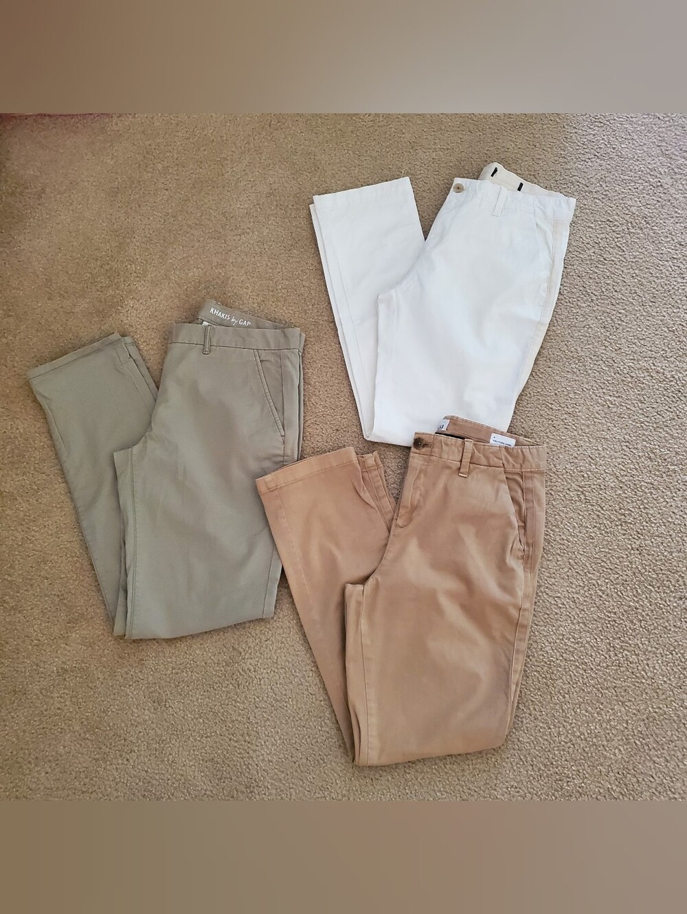 3 pairs Gap khaki pants